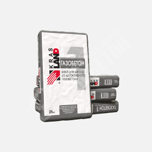 картинка Клей для газобетонных блоков и силикатных блоков KrasLand Газобетон-1